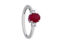 Anello Babila Milano Donna Colore in Oro bianco Rubino 1 Ct 267413RB - 267413RB